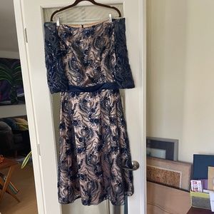 Mother of the groom dress--tea length, size 6